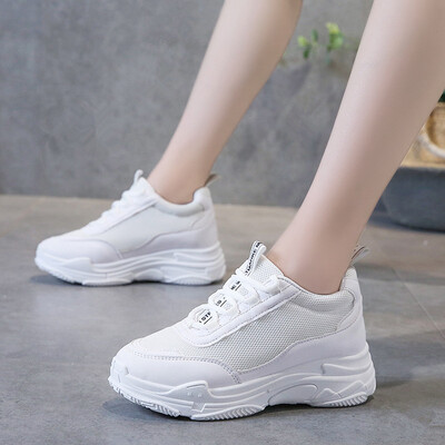 

Muffin heel soft sole comfortable thick sole casual shoes lace-ups womens shoes low-upper shoes single-board shoes small