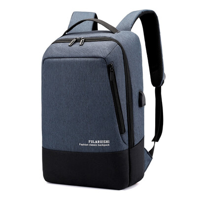 

Fashion man laptop backpack usb charging computer backpacks casual style bags large male business travel bag backpack