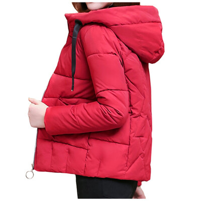 

Toponeto Fashion Women Winter Warm Cotton Hooded Winter Jacket Long-Sleeved Coat