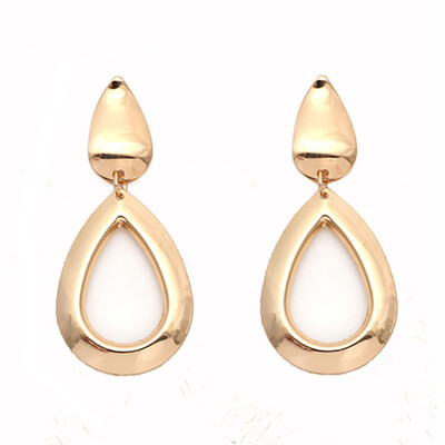 

Statement Earrings 2019 Metal Round Geometric Drop Earrings For Women Pendant Dangle Earing Party Jewelry pendientes oorbellen