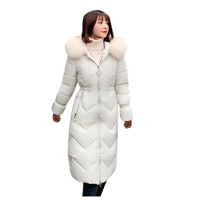 

Toponeto Women Winter Warm Hooded Thick Zipper Pocket Slim Jacket Overcoat Outcoat Coat