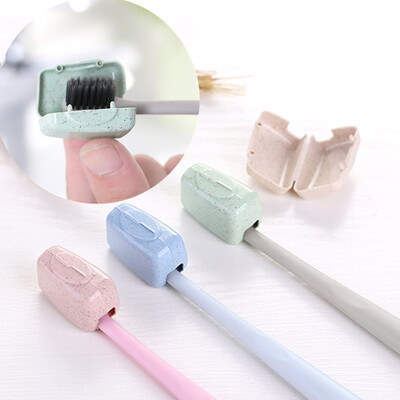 

〖Follure〗4 PCS Set Portable Travel Toothbrush Cover Wash Brush Cap Case Box