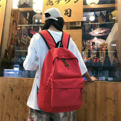 

Couple schoolbag female Korean version of high school students BF trend campus cool backpack male Travel Shoulder Bag