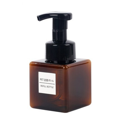 

Nordic Style Square Mousse Foaming Bottle Hand Sanitizer Bottle Facial Cleanser Bottled Sub-Bottle&Blister Bottle