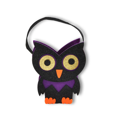 

New&new fine arts Halloween smiley pumpkin candy bag cute creative funny decoration childrens gift portable small bag party souvenir packaging bag owl section 25cm20cm