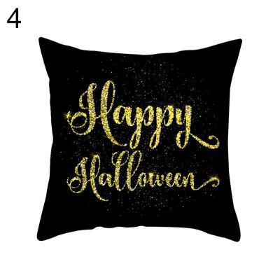 

Halloween Pumpkin Ghost Bat Trick or Treat Cushion Cover Pillow Case Sofa Decor