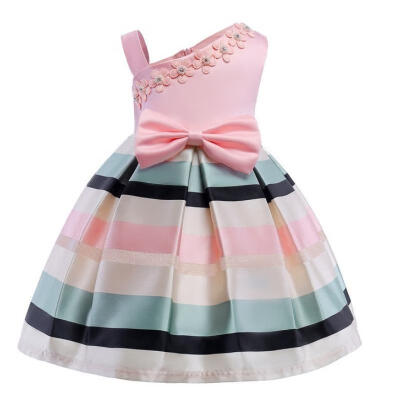 

Kids Baby Girl Sleeveless Princess Dress Pearl Flower Dress