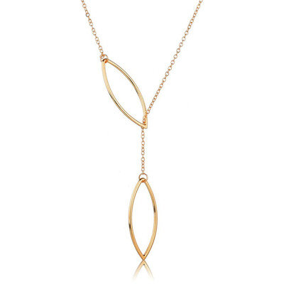 

Women Trendy Gold Heart Pendant Necklace Hallow Heart Design Necklace For Women Handmade Wedding Jewelry Necklace Though Circle