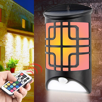 

Gobestart Solar RGB Wall Lamp Body Sensor Light Waterproof 30LED