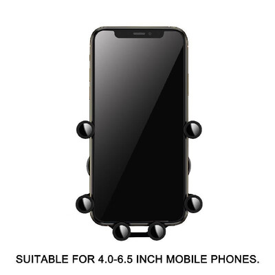 

Car Phone Holder Deformable Universal Mobile Phone Holder for Phone in Car Air Vent Black