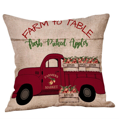 

Tailored Merry Christmas Pillow Cases Cotton Linen Sofa Cushion Cover Home Decor