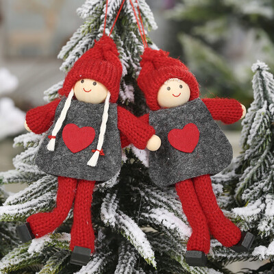 

〖Follure〗Christmas Plush Santa Old Man Doll Ornaments Creative Gift Xmas Tree Decoration