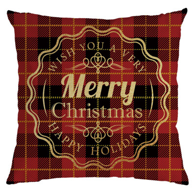 

Siaonvr Christmas Pillow Cover Pillowcases Decorative Sofa Cushion Cover 45x45cm