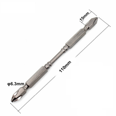 

PH2 14 Hardness Magnetic 65MM 110MM Cross Head Screwdriver Bit Double Head Electric Screwdriver Set Phillips Screw Driver 1Pcs