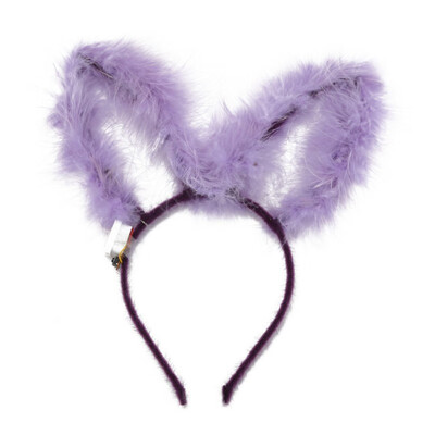 

LED Light Up Headband Plush Ear Glowing Hair Band Glow Party Headwear Supplies Gift Holiday Glow Supplies