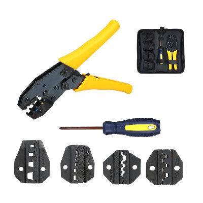 

WXK-30J Crimping Tool Kit Crimper Plier Set for 05-35mm² Terminal Crimping Pliers Electrician Tools Set with S6GB\S03B\S25TW\S35W