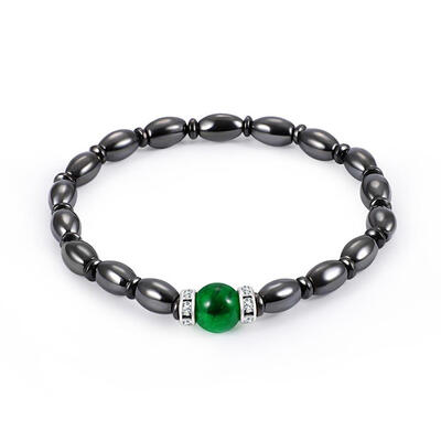 

Unisex Magnetic Bracelet Beads Hematite Stone Therapy Health Care Jewelry