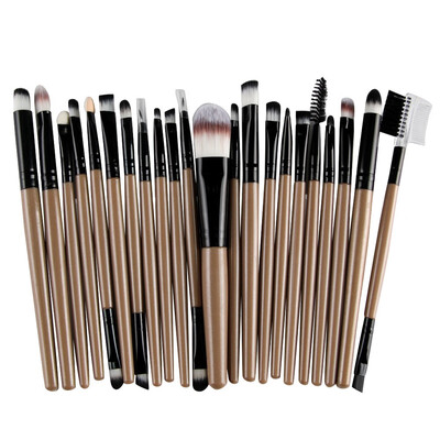 

Toponeto 22PcsSet Makeup Brush Tools Make-up Toiletry Kit Wool Make Up BK