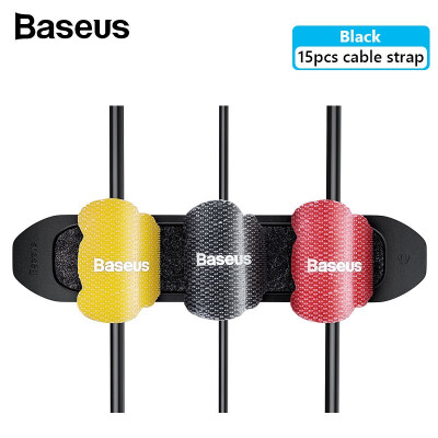 

Baseus cable wire storage tool Fixer Kit with 15 pcs LE Velcro strap