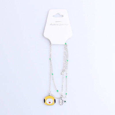 

yuhiugre BTS Bracelet Cute BTS Bangle Cartoon Double Stranded Bracelet Delicate Womens Charm Bracelets
