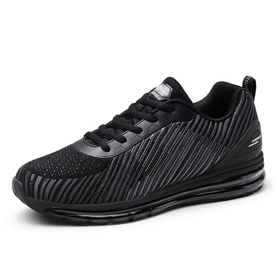 

Full palm cushion sports shoes mens shoes non-slip shock absorption flying woven running shoes trend fitness night running shoes
