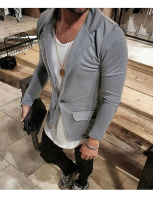 

SUNSIOM Luxury Men Casual Vintage Business Blazer Button Smart Coat Suit Jacket Formal