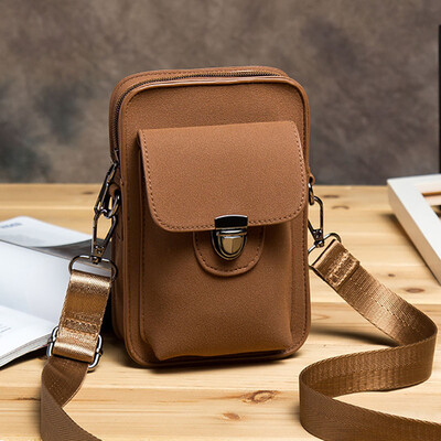 

Mobile Phone Waist bag Men Leather Belt Bag Multi-Function Crossbody Bag Small Mens Shoulder Pouch Messenger purse for Men