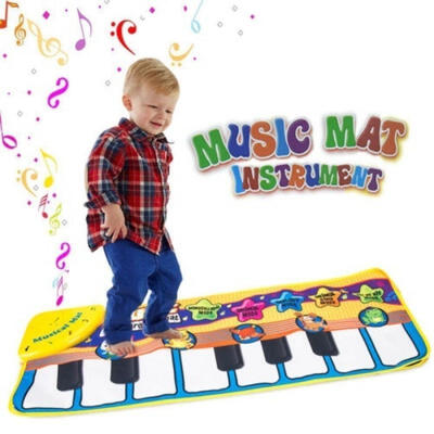 

New Musical Music Kid Piano Play Baby Mat Animal Educational Soft Kick Toy