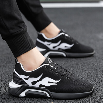 

2019 new mens shoes Korean version of the trend of wild sports&leisure mens flying woven shoes summer boys canvas tide shoes