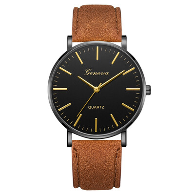 

〖Follure〗Fashion Simple Casual Mens Watch Business Leather With Strap Mens Watch