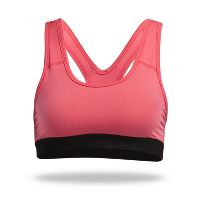 

Womens Sports Bra Full Coverage Racerback Removable Padded Wire Free Quickdry Running Yoga Underwear