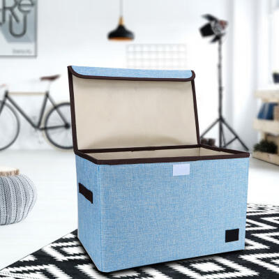 

Greensen Large Capacity Cloth Storage Box Case Home Living Room Handle Storage Organizer