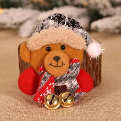 

Brooch Badge Glowing Bell Santa Snowman Elk Bear Doll Pendant Christmas Decorations Christmas Child Gift