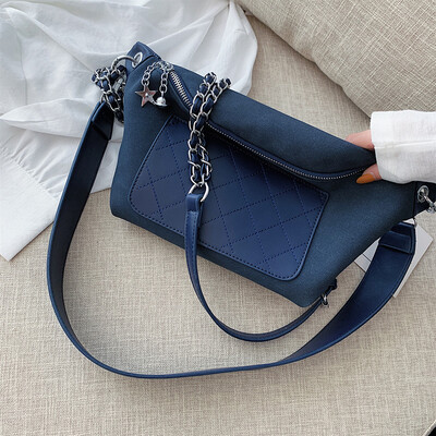 

Qiao Bani 2019 early autumn new Korean chic fashion matte stitching multi-purpose shoulder diagonal trend female bag
