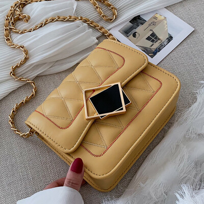 

Summer small fresh small bag 2019 new diamond chain shoulder slung fashion small bag