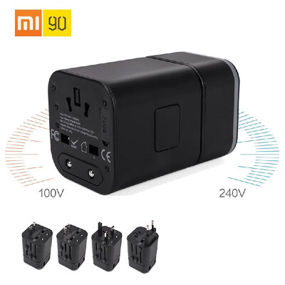 

Xiaomi 90fun Multifunctional Travel Charger Qualcomm QC3020 Quick Charge 2-port USBType C Power Adapter