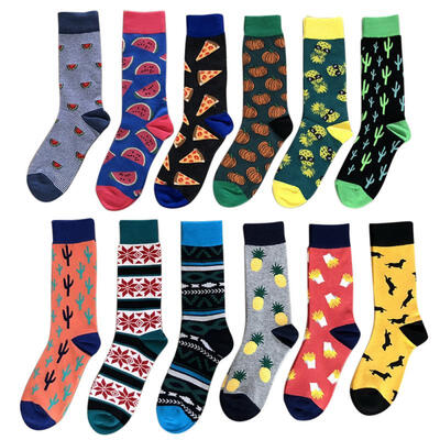 

Fashion Unique Jacquard Socks For Men Japanese Harajuku Creative Cartoon Cotton Hip Hop Funny Socks 10 Pairs
