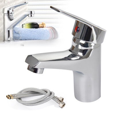 

Bathroom waterfall Basin Mixer Tap Mono Single Lever Brass Chrome Taps Hose