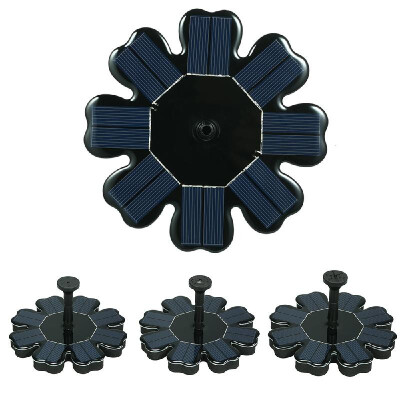 

Solar Fountain Flower-shape Solar Panel Kit Birdbath Floating Fountain Submersible Pump for Garden Patio Pond Fish Tank Decoration