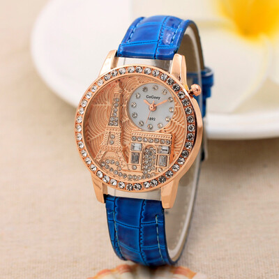 

Splendid Vintage Triumphal Arch Womens Quartz Watch Women Girls Ladies Students Casual Diamond Wristwatch Female Relojes &Ff