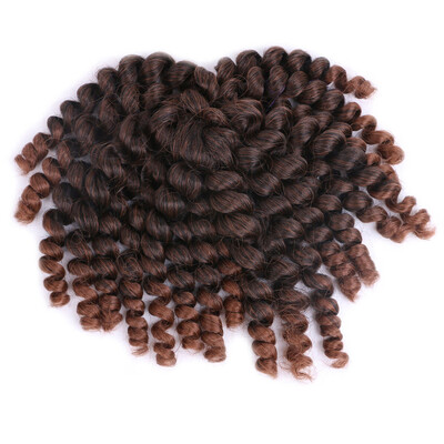 

Gobestart Fashion Pretty Woman Girl Gradient Color Twist Crochet Braids Extensions Wigs
