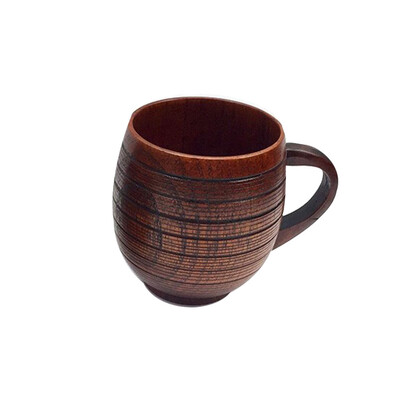 

Siaonvr Small Handmade Natural Solid Wood Tea Cup Wooden Wine Coffee Water Drinking Mug