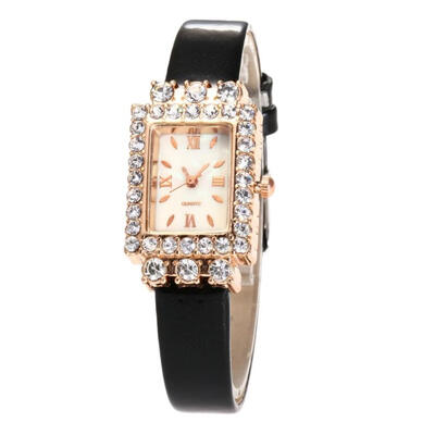 

Fashionable Business Souvenir Ladies Wristwatch Beautiful Simple Womens quartz watch Temperament Stainless hard clock 2018 D