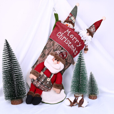 

〖Follure〗Christmas Santa Socks Cute Ornaments Festival Party Xmas Tree Hanging Decoration