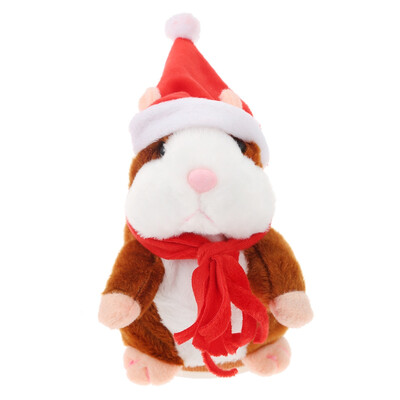 

Christmas Style Kawaii Talking Hamster Plush Toy Sound Record Children
