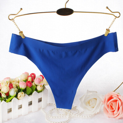 

Womens underwear one-piece no trace low waist sexy female thong T pants cotton solid color everyday wear 2q