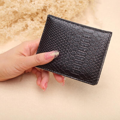 

Women Bifold Pocket Wallet PU Leather Zipper Credit Card Holder with ID Window Mini Purse Small Clutch