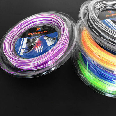 

600FT 07mm Bicolor Badminton String Colorful Bright Indoor Outdoor Badminton Training Racket String Resilient Replacement Badmint
