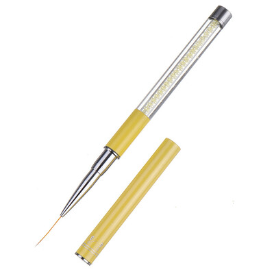 

Toponeto Nail Art Gel Liner Brush Colorful Bead Handle Manicure Painting Pen