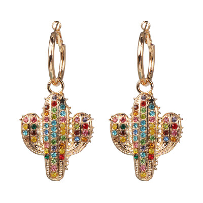 

Bohemia Colorful Crystal Birds Fringed Drop Dangle Earrings ZA Wedding Jewelry Wholesale Women Fish Earrings Accessories 2019